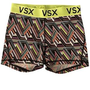 VSX Victoria's Secret Women's S Small Running‎ Yoga Short Activewear Aztec Print